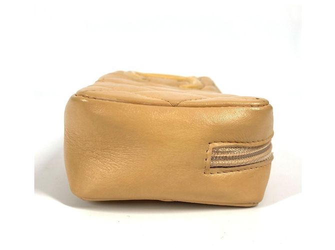 Pochette per trucco Chanel Cambon Line CC Coco Mark Beige - vista 3