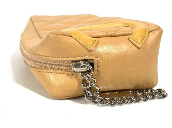 Pochette per trucco Chanel Cambon Line CC Coco Mark Beige - vista 4