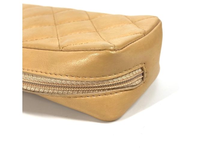 Pochette per trucco Chanel Cambon Line CC Coco Mark Beige - vista 9