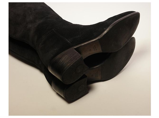 Botas Gucci de ante negro - vista 11