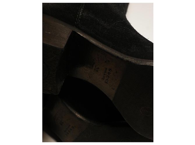 Botas Gucci de ante negro - vista 12