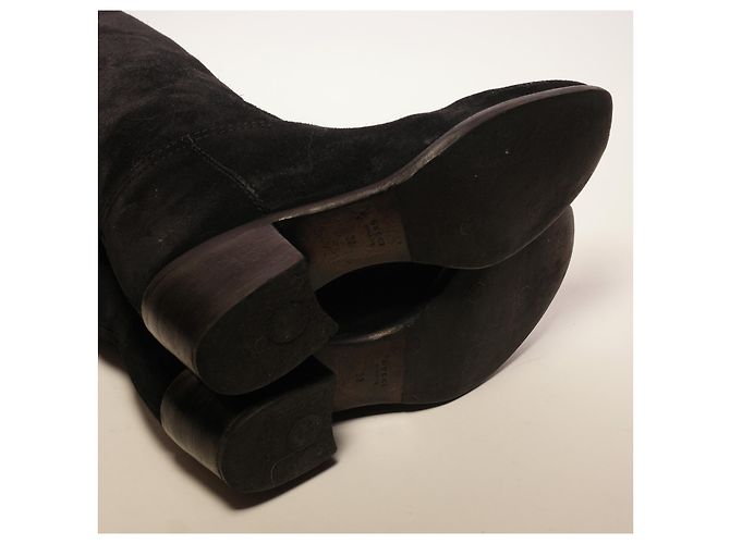 Botas Gucci de ante negro - vista 14