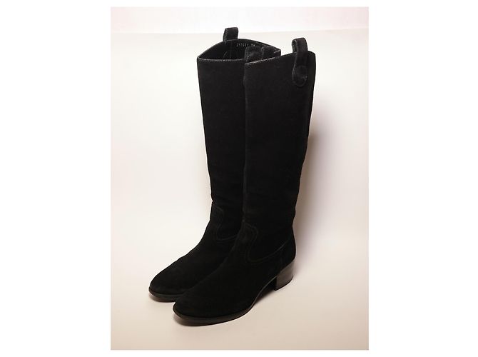 Botas Gucci de ante negro - vista 2