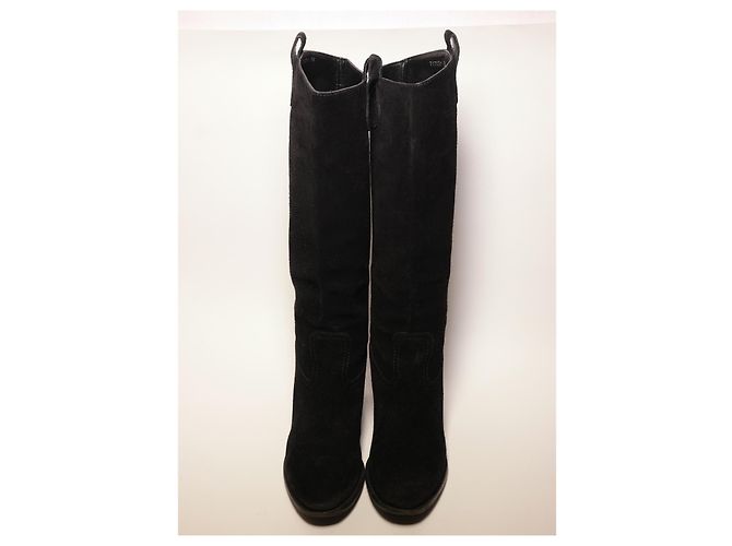 Botas Gucci de ante negro - vista 3