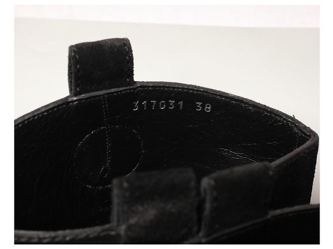 Botas Gucci de ante negro - vista 5