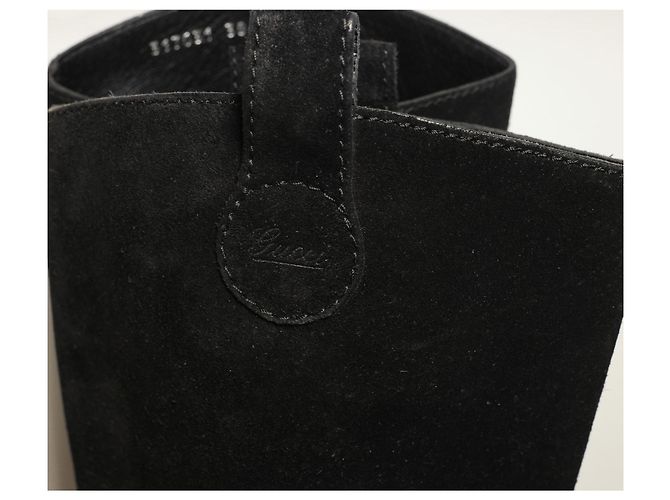 Botas Gucci de ante negro - vista 6