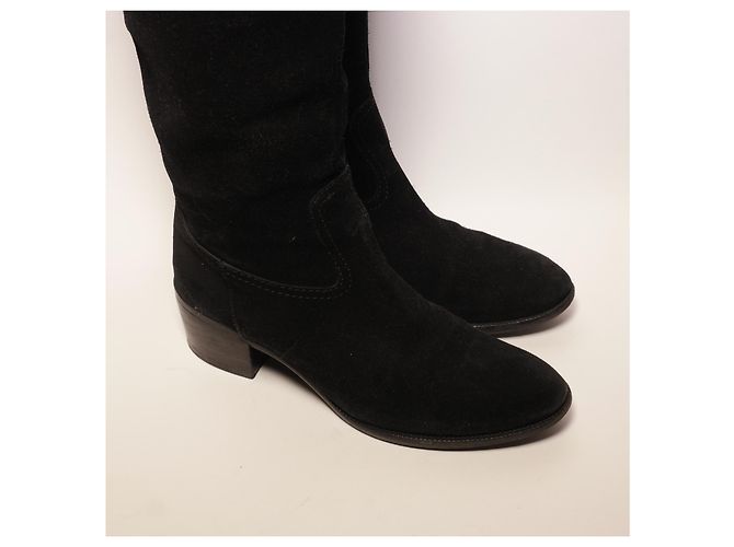 Botas Gucci de ante negro - vista 8