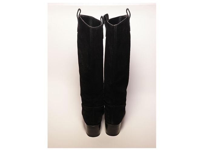 Botas Gucci de ante negro - vista 9
