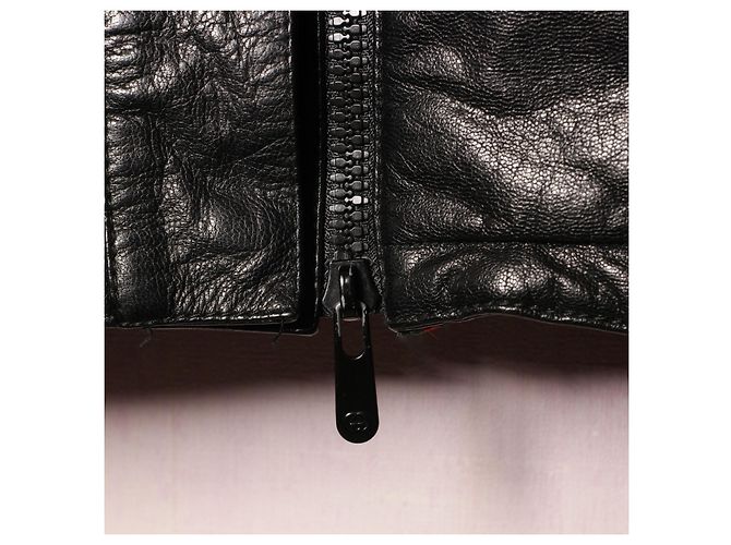 Increíble chaqueta Gucci con cuello de piel Negro - vista 10