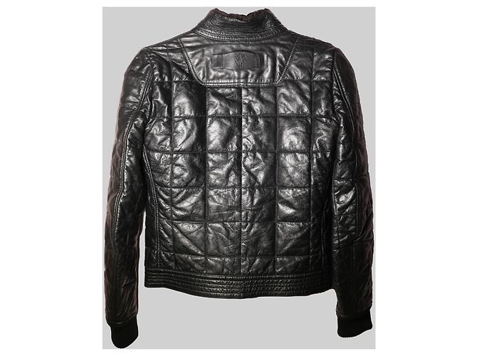 Increíble chaqueta Gucci con cuello de piel Negro - vista 4