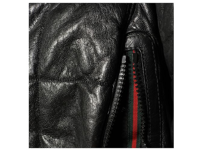 Increíble chaqueta Gucci con cuello de piel Negro - vista 8