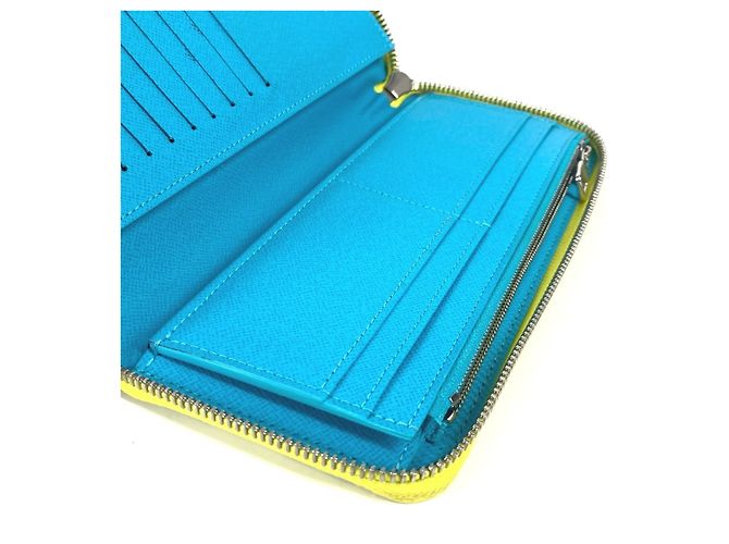 Zippy Geldbörse Monogram Playground Louis Vuitton Blau Gelb - Ansicht 10