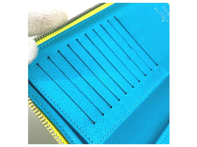 Zippy Geldbörse Monogram Playground Louis Vuitton Blau Gelb - Ansicht 11