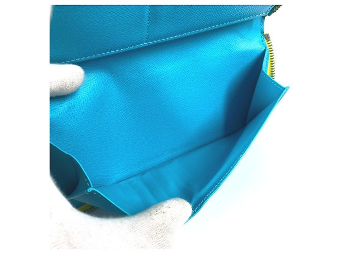 Zippy Geldbörse Monogram Playground Louis Vuitton Blau Gelb - Ansicht 12