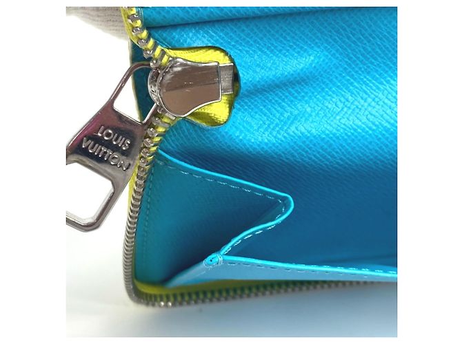 Zippy Geldbörse Monogram Playground Louis Vuitton Blau Gelb - Ansicht 14