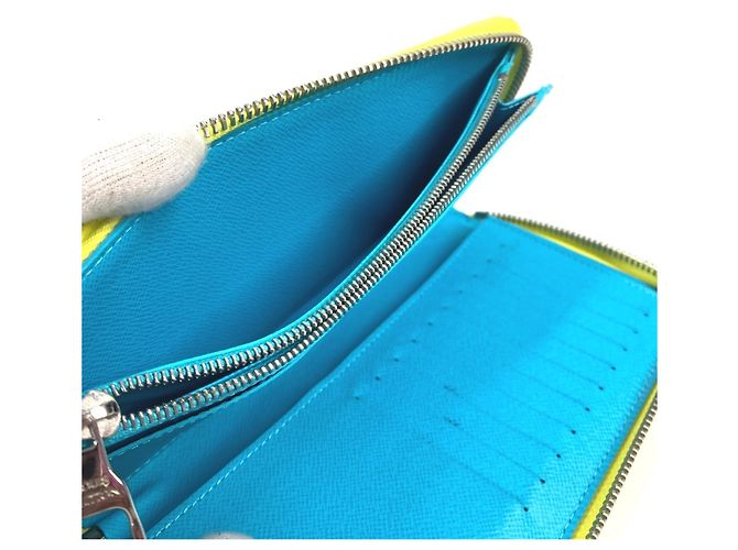 Zippy Geldbörse Monogram Playground Louis Vuitton Blau Gelb - Ansicht 17