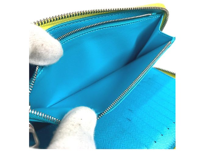 Zippy Geldbörse Monogram Playground Louis Vuitton Blau Gelb - Ansicht 18