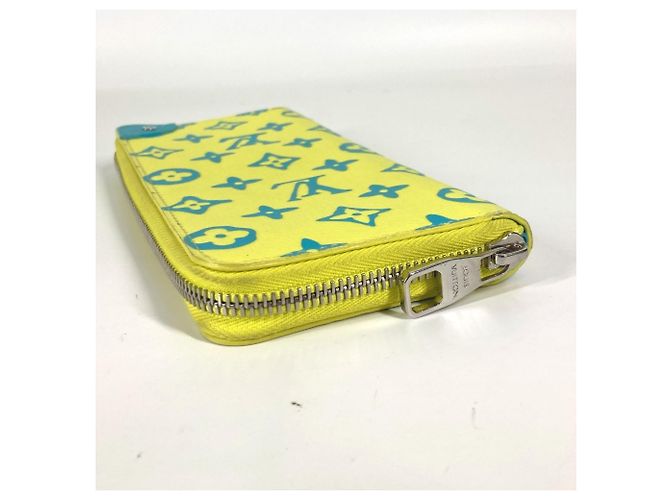Zippy Geldbörse Monogram Playground Louis Vuitton Blau Gelb - Ansicht 3