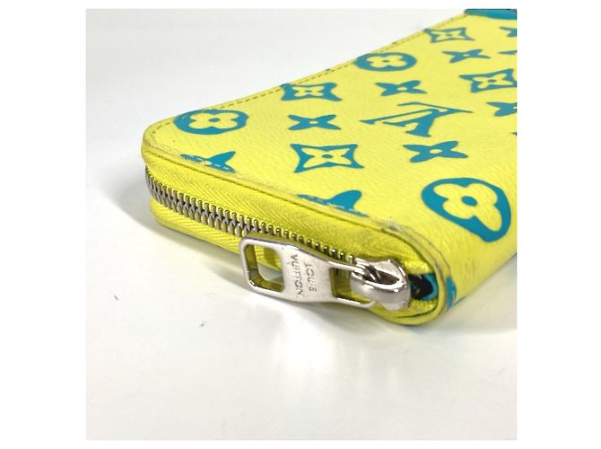 Zippy Geldbörse Monogram Playground Louis Vuitton Blau Gelb - Ansicht 4