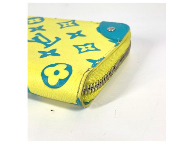 Zippy Geldbörse Monogram Playground Louis Vuitton Blau Gelb - Ansicht 5