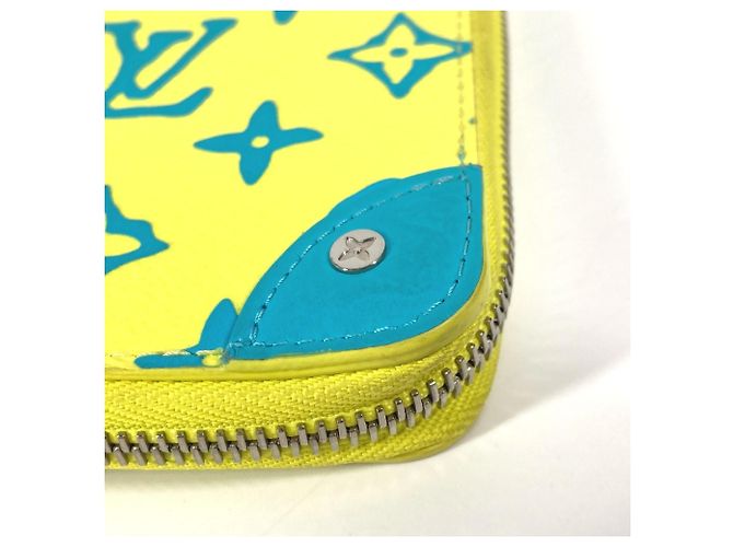 Zippy Geldbörse Monogram Playground Louis Vuitton Blau Gelb - Ansicht 6
