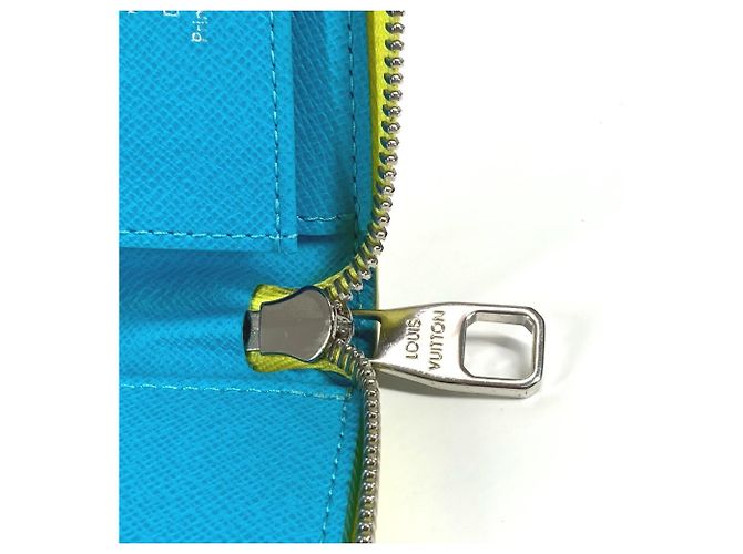 Zippy Geldbörse Monogram Playground Louis Vuitton Blau Gelb - Ansicht 9