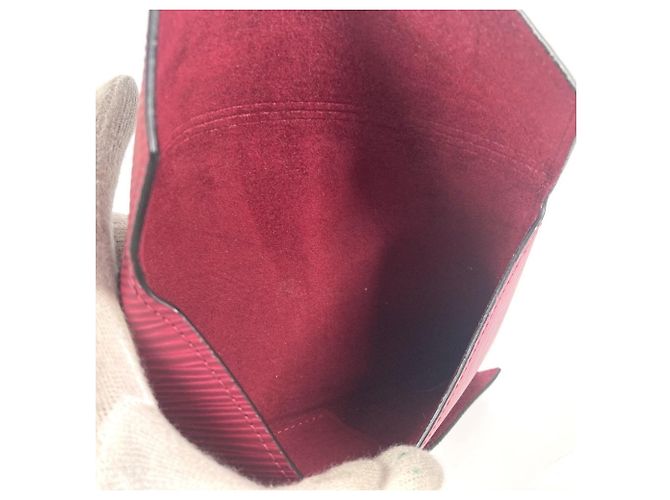 Louis Vuitton Epi Leather Business Card Case Pink Red - view 12