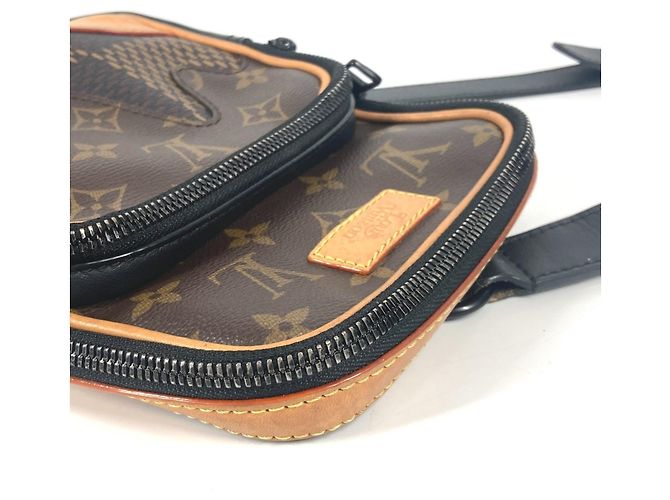 Borsa a tracolla Louis Vuitton Damier Giant NIGO Collaboration Marrone - vista 5