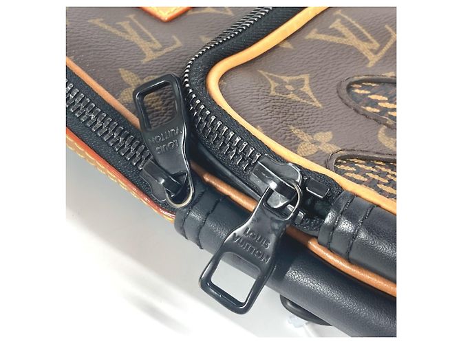 Borsa a tracolla Louis Vuitton Damier Giant NIGO Collaboration Marrone - vista 9