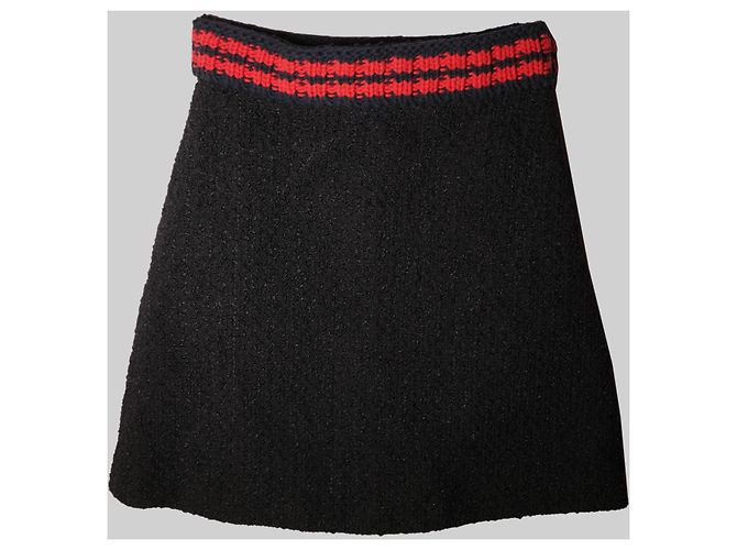 Increíble falda de pasarela Gucci Negro - vista 2