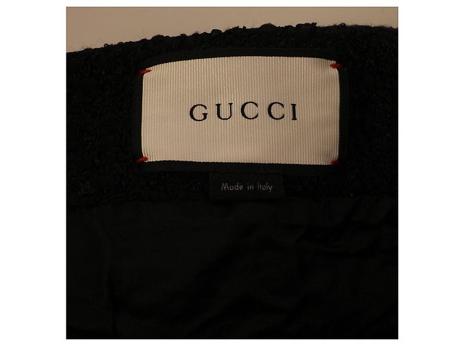 Increíble falda de pasarela Gucci Negro - vista 7