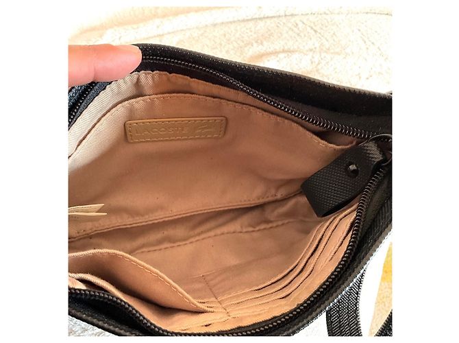 Lacoste Piccola borsa a tracolla nera Nero - vista 7