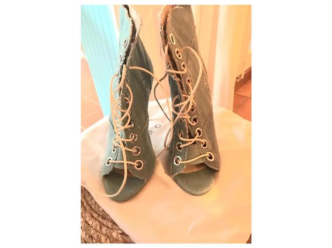 Stivaletti Barbara Bui Blu Chiaro Denim 38 - vista 3