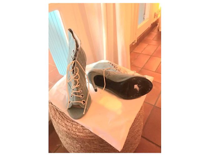 Stivaletti Barbara Bui Blu Chiaro Denim 38 - vista 5