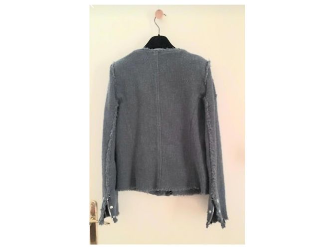 Chaqueta Iro de algodón azul gris - vista 2
