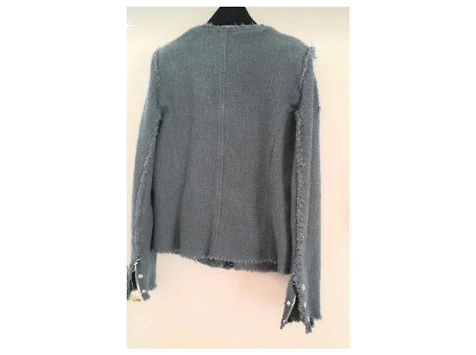 Chaqueta Iro de algodón azul gris - vista 3