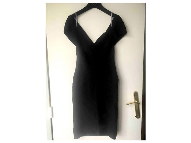 Herve Leger Kate Bandage Kleid Schwarz - Ansicht 2