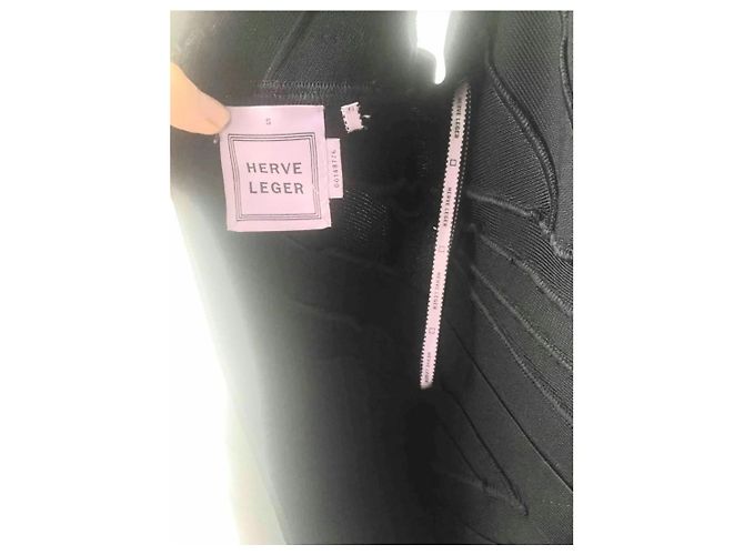 Herve Leger Kate Bandage Kleid Schwarz - Ansicht 3