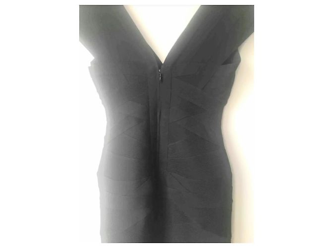 Herve Leger Kate Bandage Kleid Schwarz - Ansicht 5