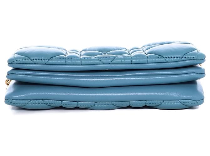 Cannage Borsa a spalla Dior Caro Blu - vista 5