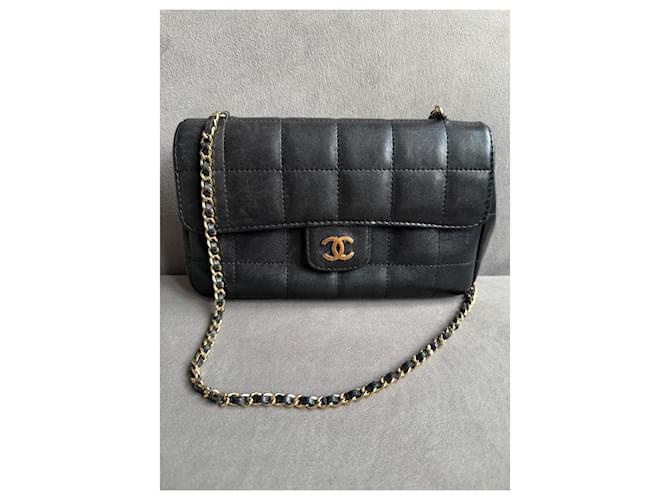 Chanel Bolso cruzado mini rectangular de chocolate Negro - vista 2
