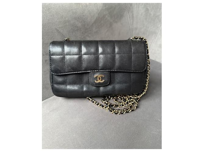Chanel Bolso cruzado mini rectangular de chocolate Negro - vista 3
