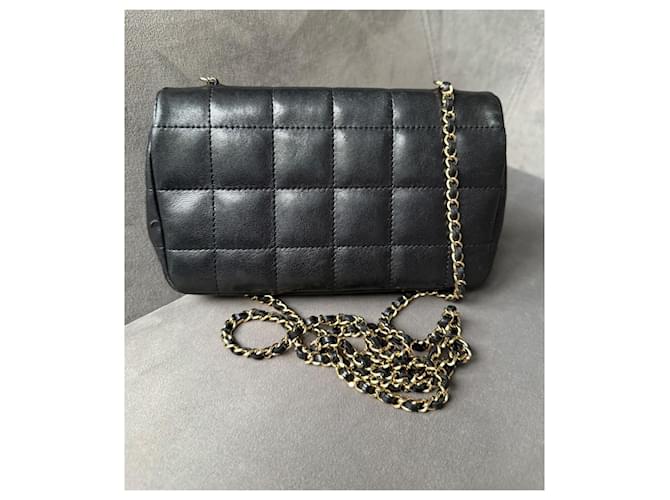 Chanel Bolso cruzado mini rectangular de chocolate Negro - vista 4