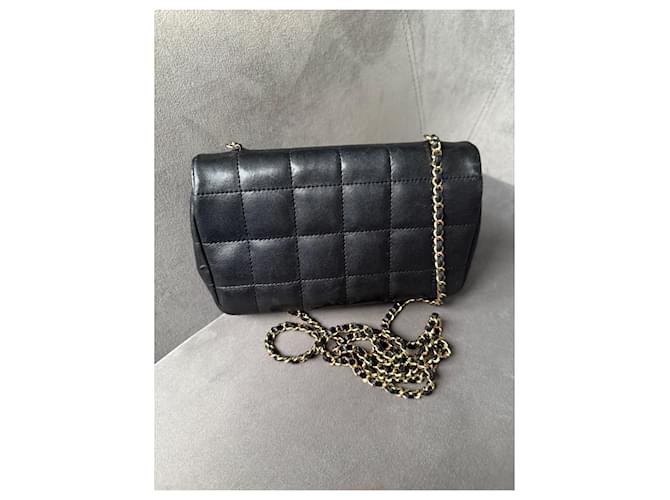 Chanel Bolso cruzado mini rectangular de chocolate Negro - vista 5