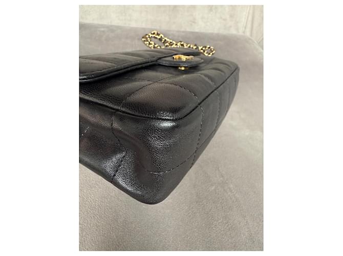 Chanel Bolso cruzado mini rectangular de chocolate Negro - vista 7