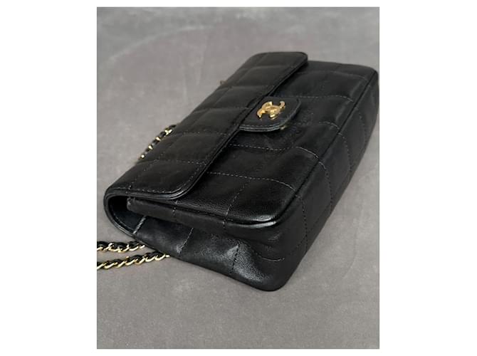 Chanel Bolso cruzado mini rectangular de chocolate Negro - vista 8