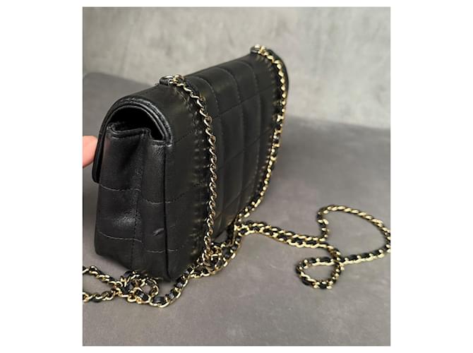 Chanel Bolso cruzado mini rectangular de chocolate Negro - vista 9