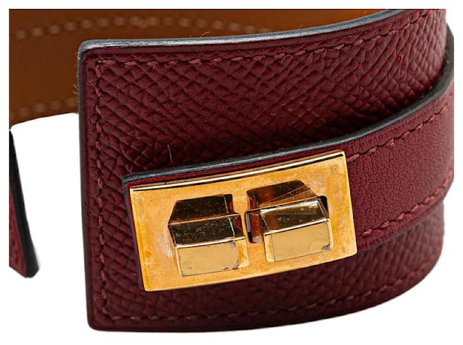 Hermès Bracciale Hermes Drag Veau Epsom Rosso - vista 5