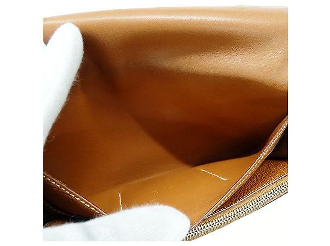 Hermès Portafoglio Duo Dogon Hermes Marrone - vista 6