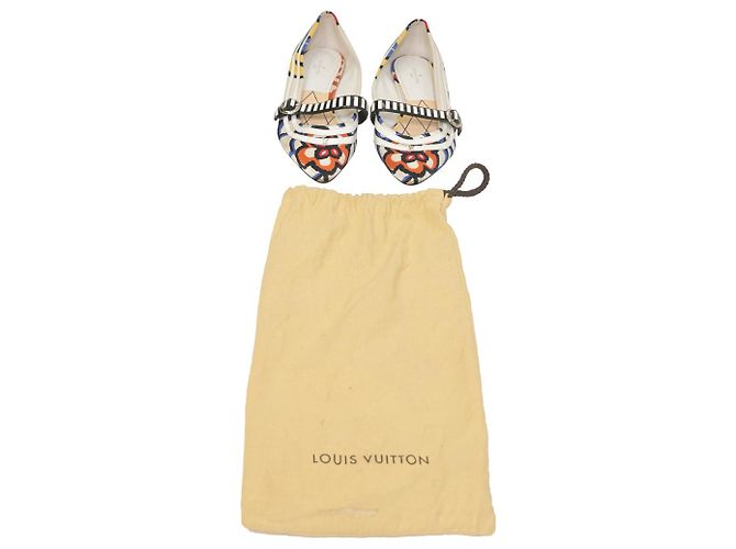 Sapatilhas impressas Louis Vuitton em cetim multicolorido - vista 7